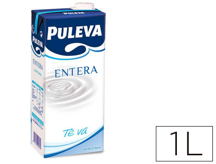 Leche entera Puleva brik de 1 litro